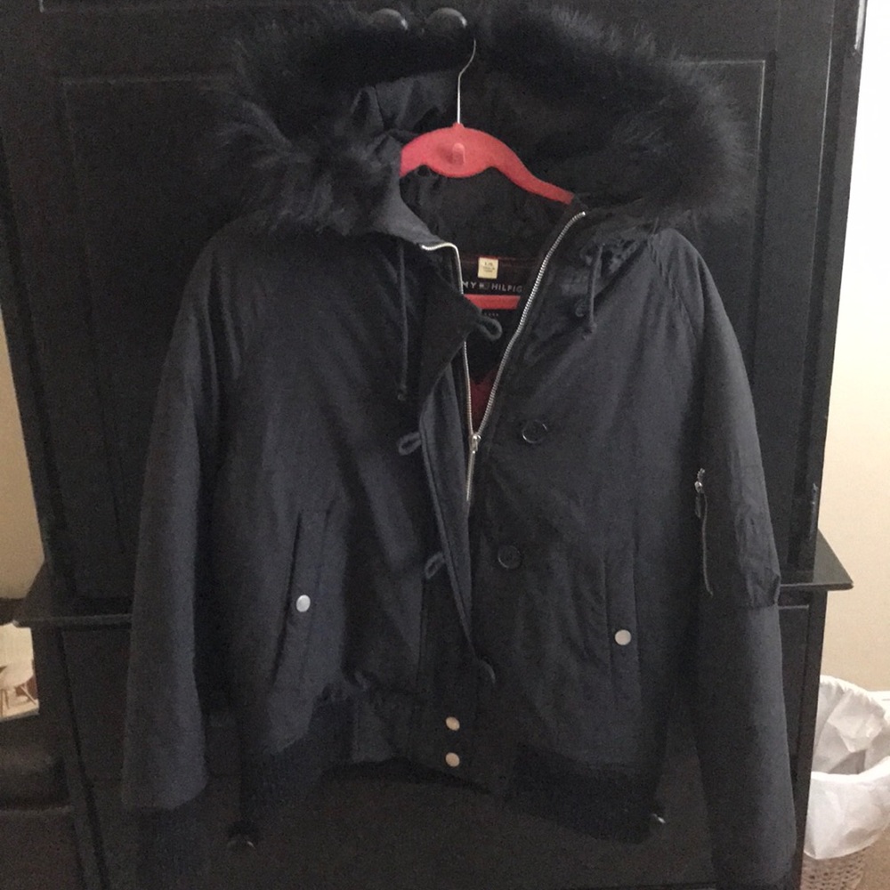 Tommy Hilfiger fur lined hood jacket